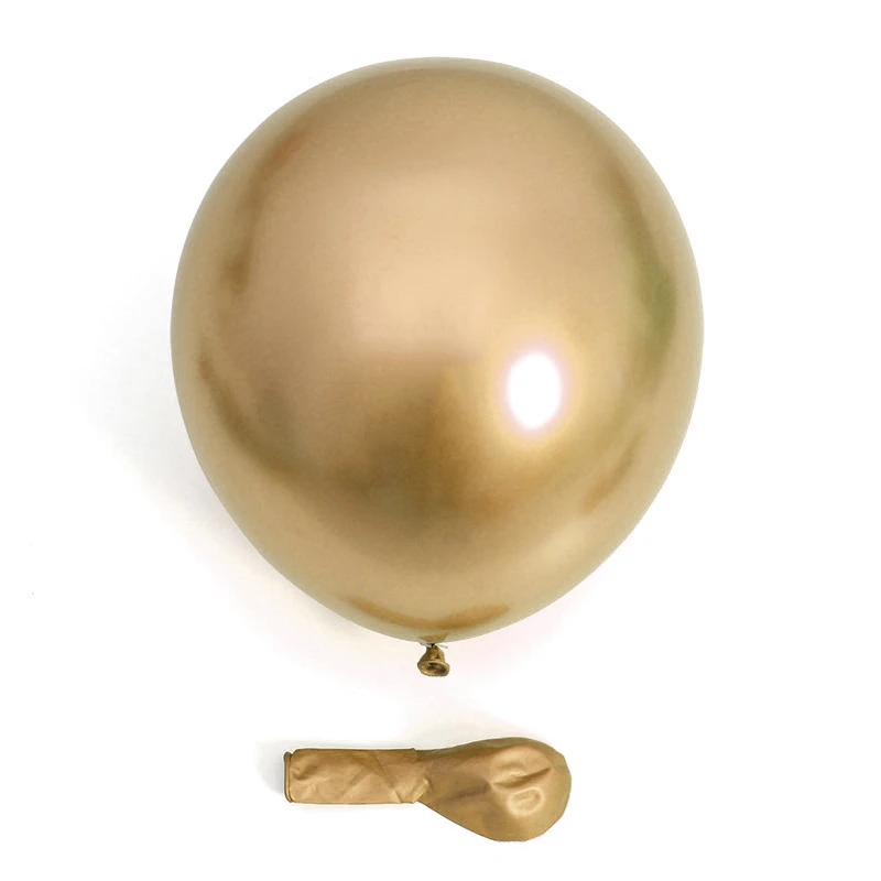10/20/50 Stück Metallic-Geburtstagsballons Metall Blau Rot Chrom Silber Roségold Luftballons für Party Babyparty Hochzeitsdekorationen – Detail 6