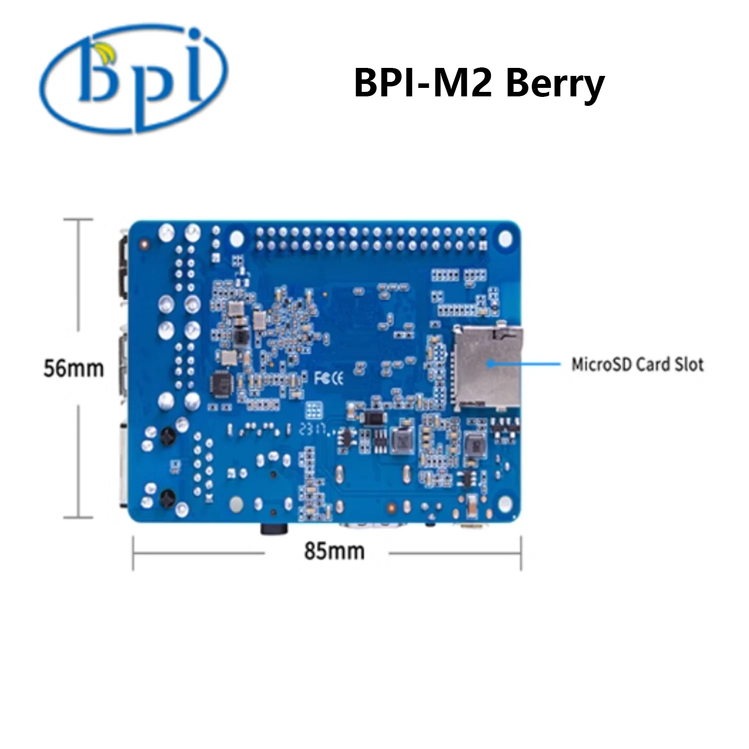 Imagem -06 - Banana pi Único Borad Computador Bpi-m2 Berry Allwinner A40i-h Quad Core Arm Cortex Cpu a7 1gb Placa de Desenvolvimento