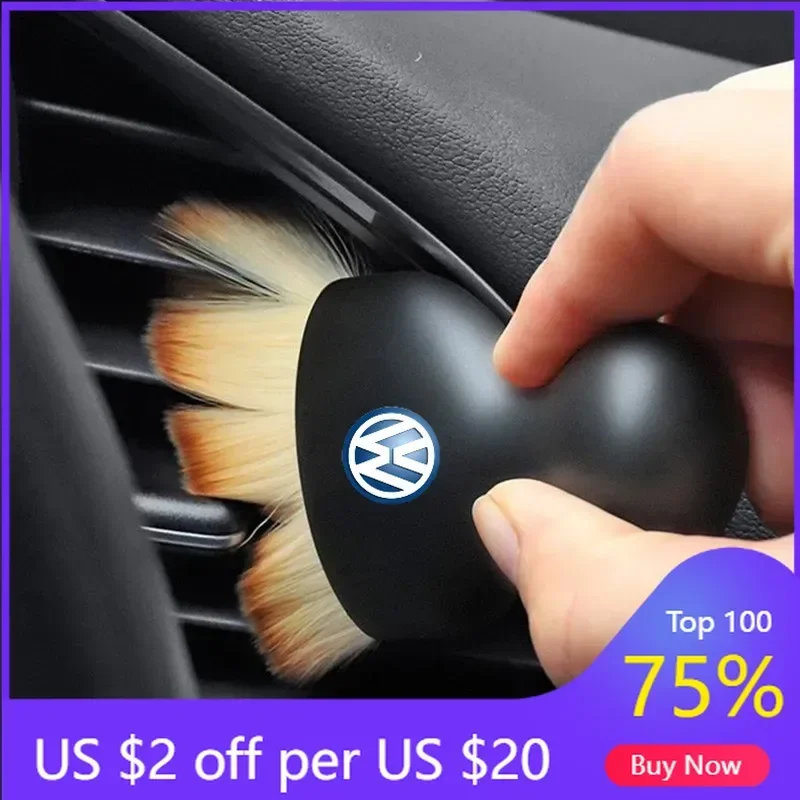 

Мягкая щетка для чистки салона автомобиля VW GTI GOLF 2026, инструмент для удаления пыли из щелей для Volkswagen VW Sagitar Lamando