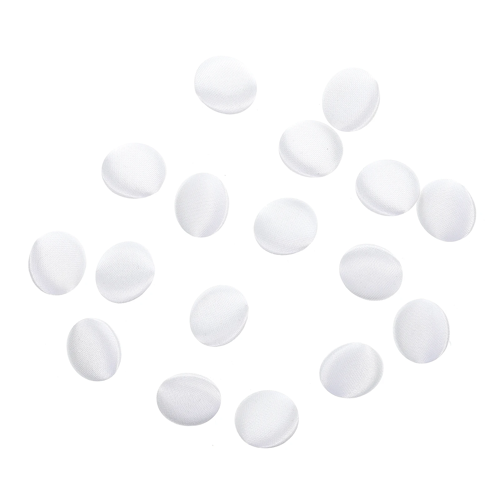 

15 Pcs Satin Round Buttons Silk Cheongsam Shirt Wedding Decor Metal Bow Alloy Bride