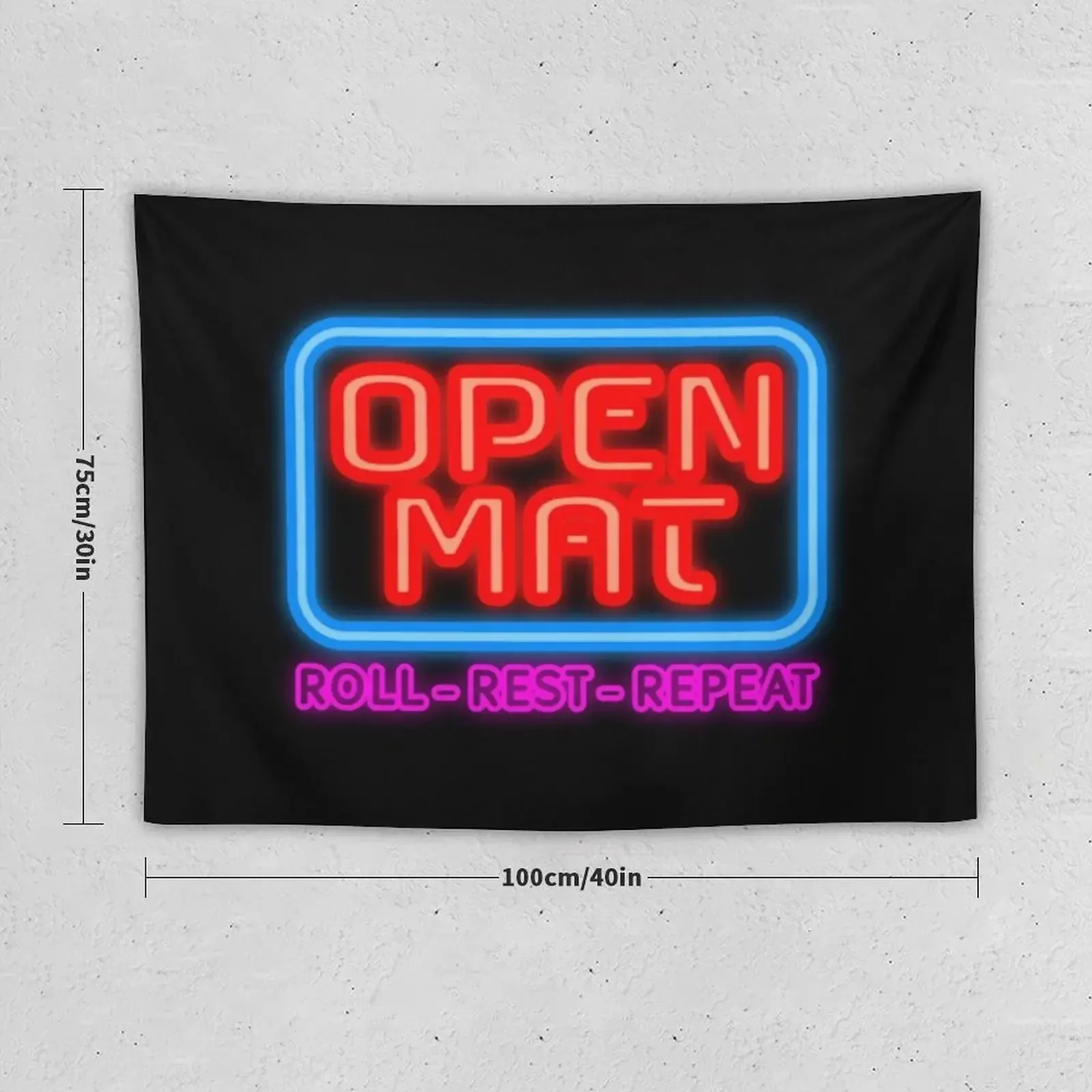 Open Mat 2 - Jiu Jitsu rolls - roll, rest, repeat Tapestry Bed Room Decoration Room Decoration Aesthetic Tapestry