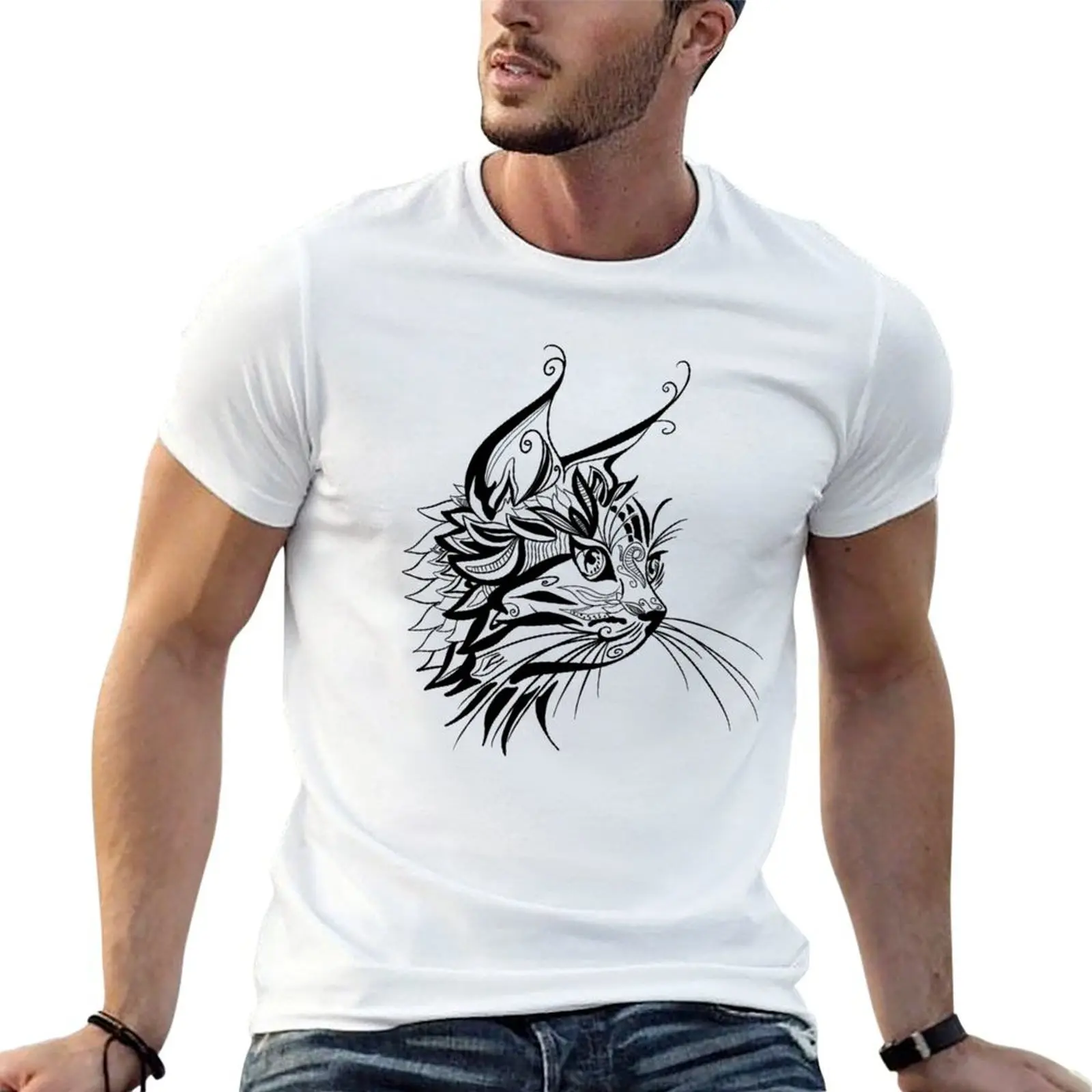 black cat cat love gift,wild cat gift T-Shirt new gifts and t-shirts customs design your own mens graphic t-shirts big and tall
