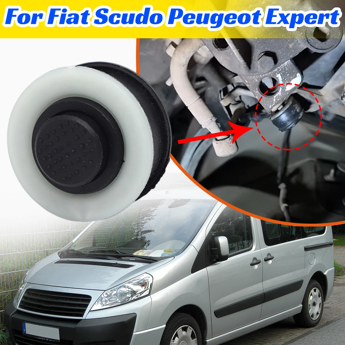 For Fiat Scudo Peugeot Expert 1998-2006 Gear Shift Cable End Linkage Shifter Lever Selector Rod Connect Bushing Pivoted Control