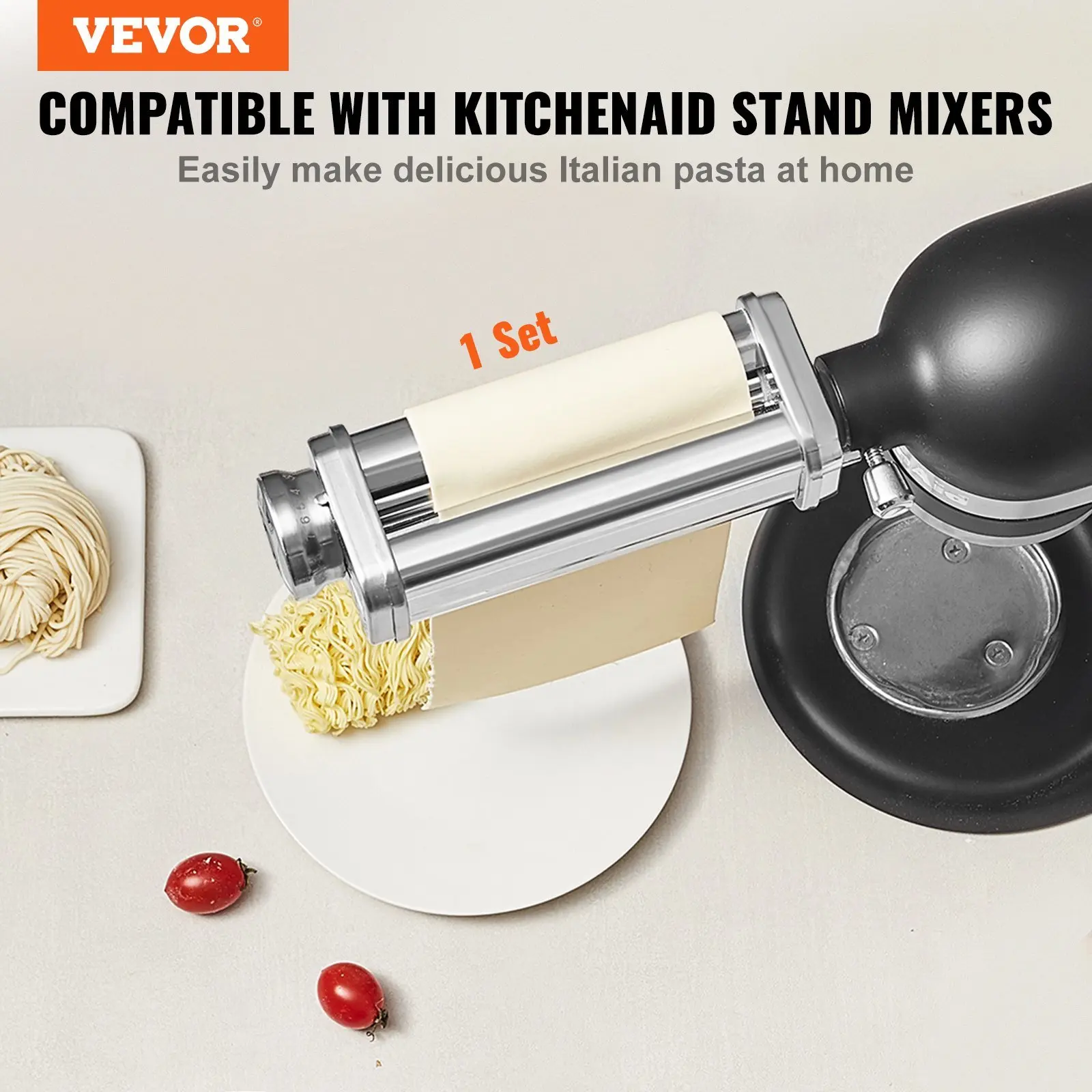 NEW Pasta Attachment for KitchenAid Stand Mixer Stainless Steel Pasta Sheet Roller Attachment Pasta Maker Machine Accessory