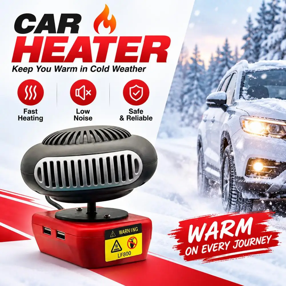 Portable Li-ion Battery Power Air Heater Blower Fan Heater Hot&Cold Wind Dual Mode For Makita For Bosch For DeWalt For Milwaukee