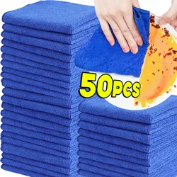 3/50pcs Microfiber Towels Car Wash Drying Cloth Towel Household Cleaning Cloths Auto Detailing Polishing Cloth Home Clean Tools