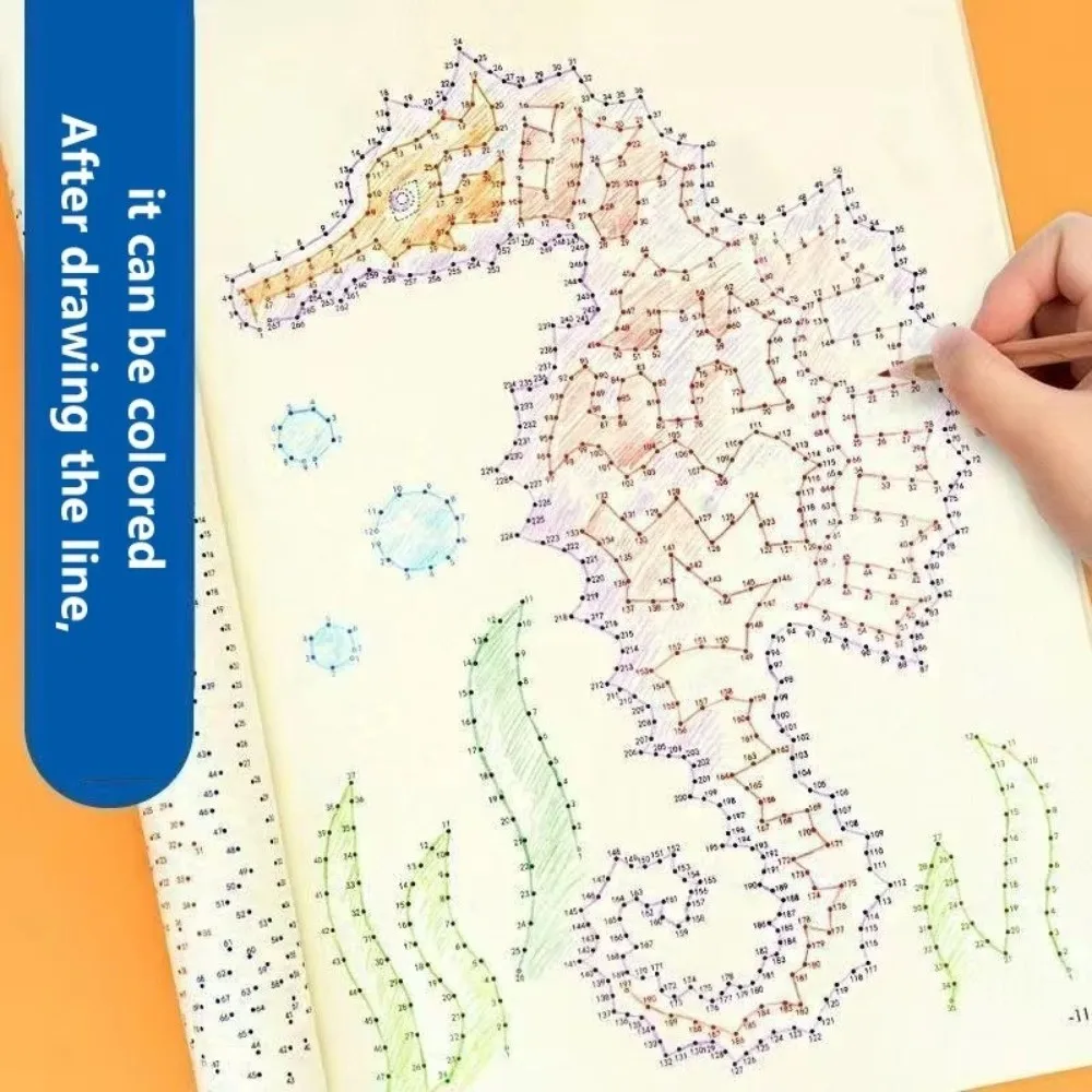 

44 узоры, цифровая подключенная книга для рисования, управление ручкой, игра-головоломка, волшебные линии, книга для отслеживания развития мозга