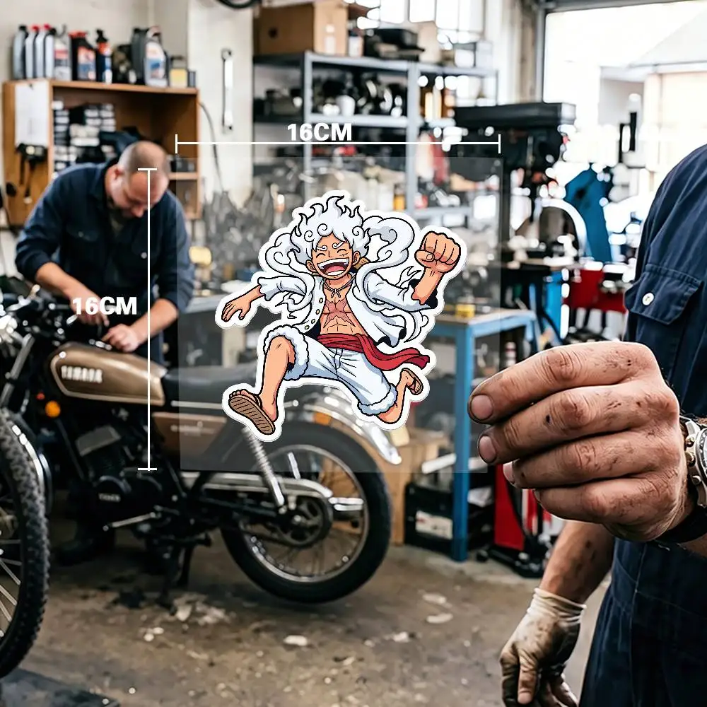 

One Piece Gear 5 Waterproof Stickers For Decorating Car Windows Motorcycles And Computers.