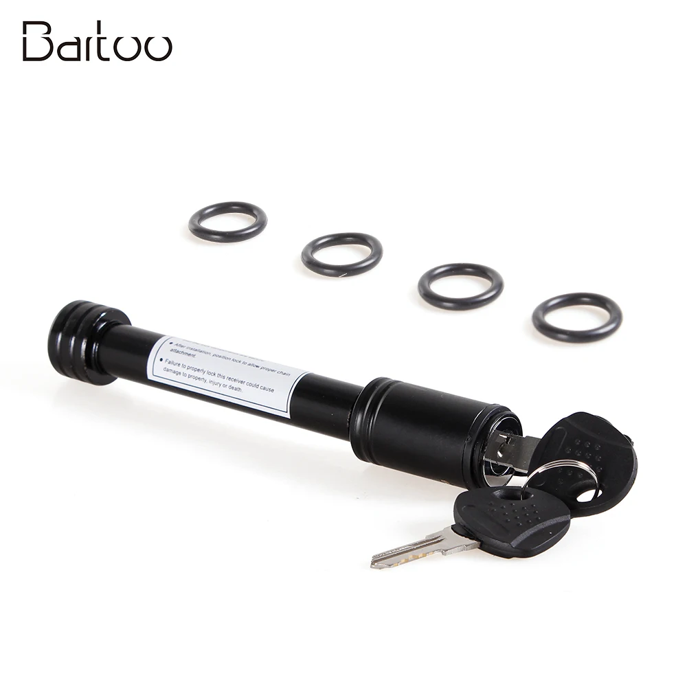 Anti Theft Trailer Hitch Lock, Universal Locking Pin Fits 2 Inch Square Receiver for Car Truck Trailer RV Towing TUR011