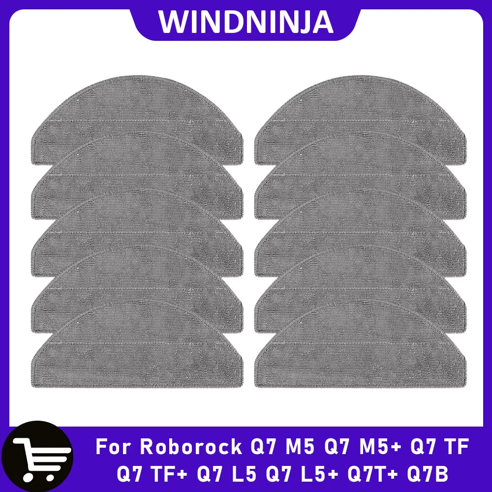 Für Haushaltsreinigung Mopptücher Teile für Roborock Q7 M5 Q7B Q7 L5 Q7 TF Kehrmaschine Roboter Staubsauger Aufsätze Mopp Pads