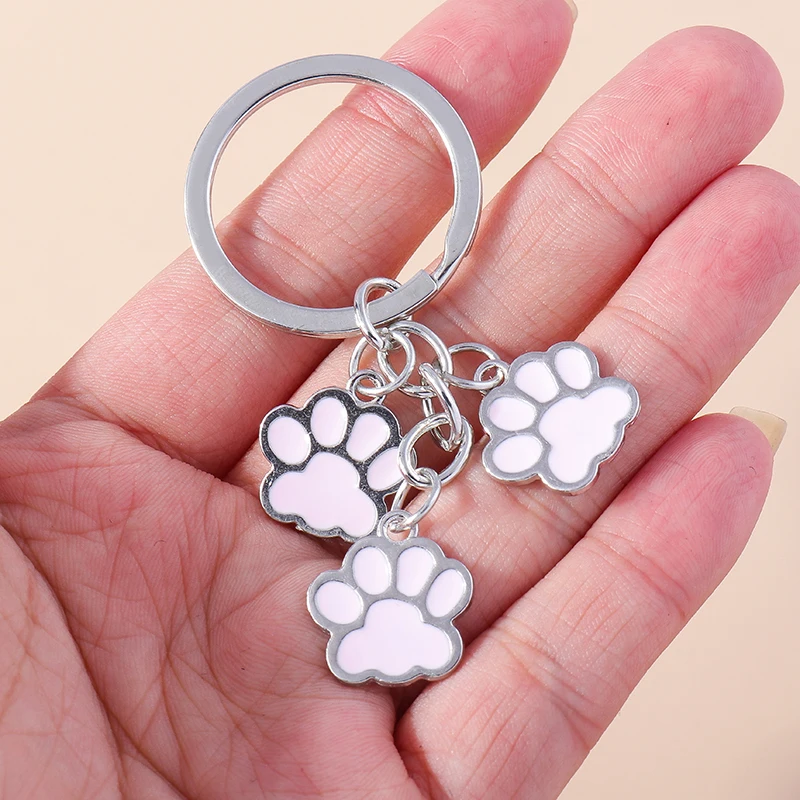 Aihua Niedlicher Schlüsselanhänger, Katze, Hund, Pfote, Schlüsselanhänger, Ketten für Damen und Herren, Handtasche, Zubehör, DIY, handgefertigter Schmuck, Geschenk – Detail 5