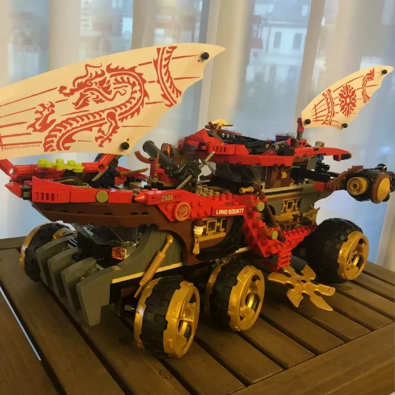 1178 PCS Ninja Movie Series 70677 Land Bounty CAR Building Blocks Bricks Model Education Kids Christmas Birthday Gift Toy