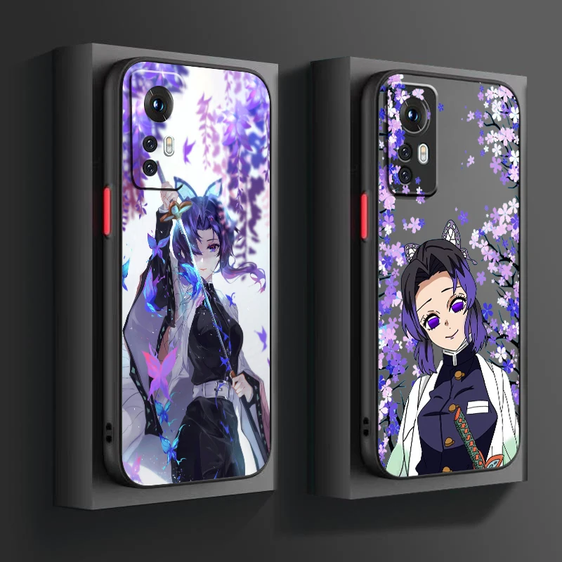 

Kochou Shinobu D-Demon Slayer Frosted Translucent For Xiaomi Mi 13 12 12T 11T 11 11i 10T 10 9T Pro Lite Ultra 5G Matte