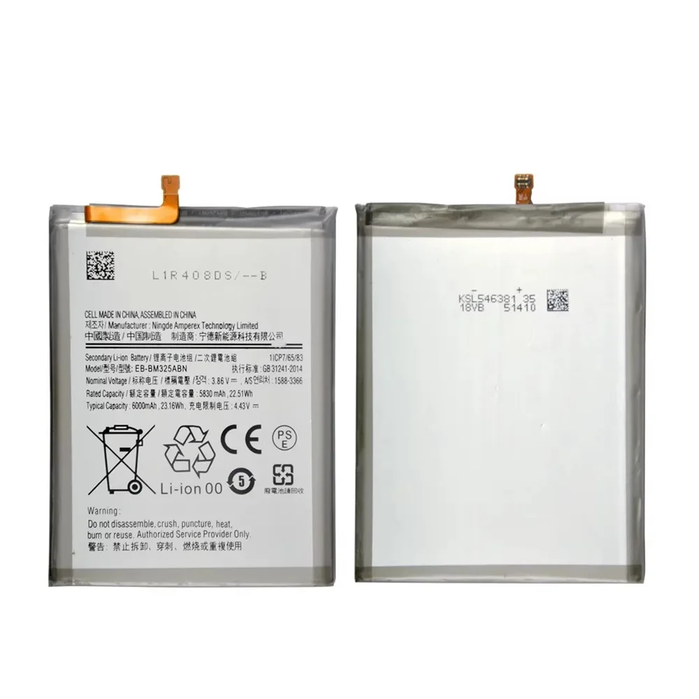 EB-BM325ABN 6000mAh Battery For Samsung Galaxy M32 4G/M325 A32 4G SM-M325F/DS SM-M325FV/DS M325F M325 Batteria+ Tools