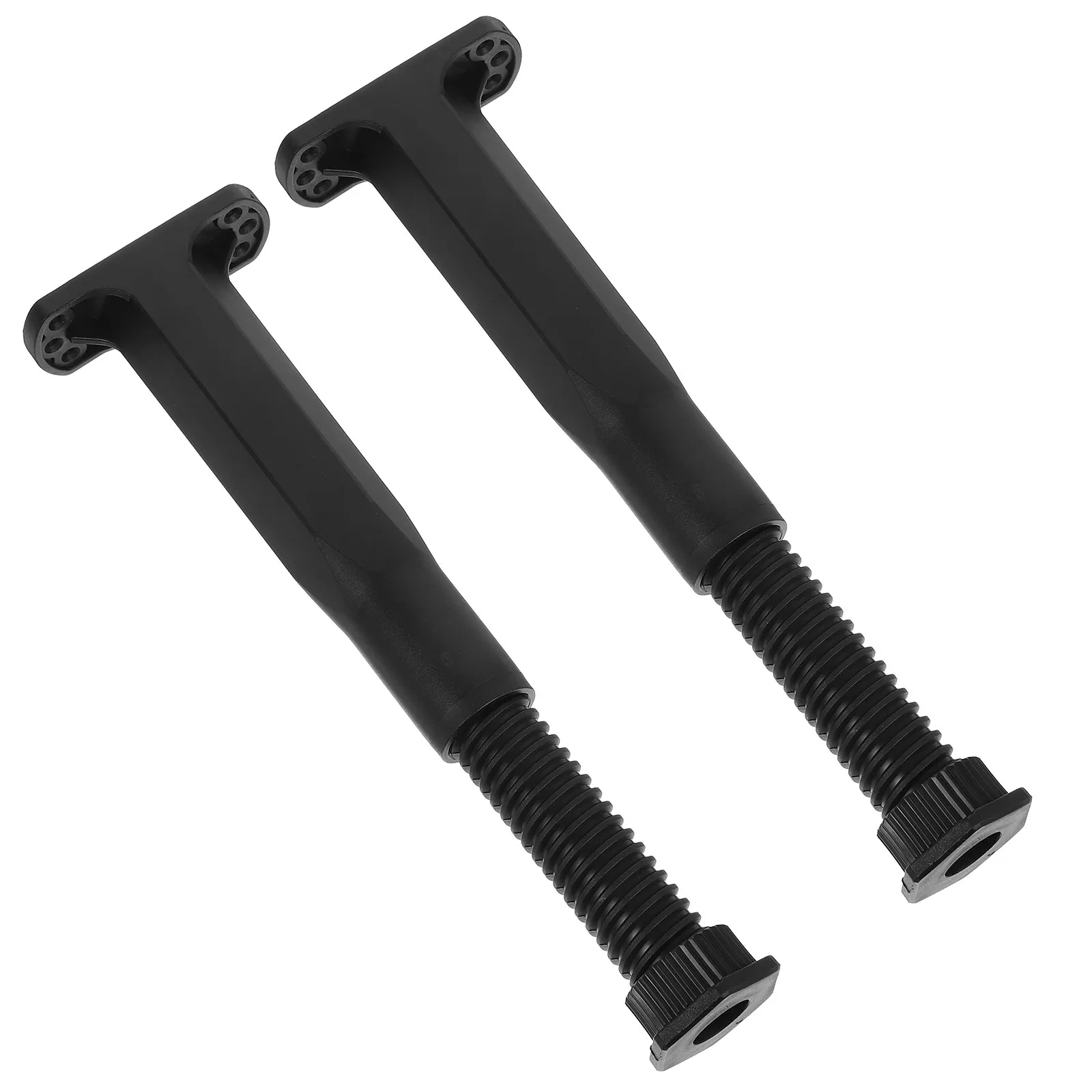 2pcs Adjustable Height Bed Frame Support Legs Heavy Duty Furniture Replacement Parts Bed Feet Brackets (19.5-37.5cm)