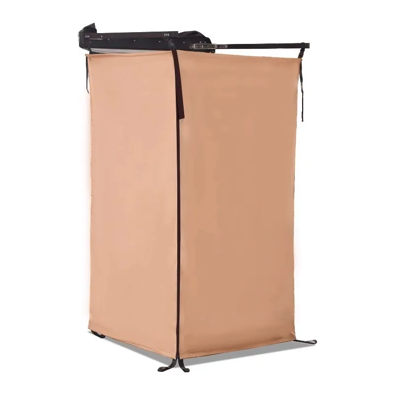 

Car side bath tent, outdoor portable self-driving tour, camping outdoor aluminum shell peep-proof car side shower tent