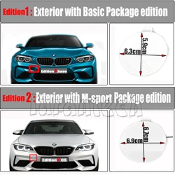Front Tow Cover for 15-23 BMW M2 F87 Base CS Competition Performance Coupe 2-Door Hook Eye Bumper Cap