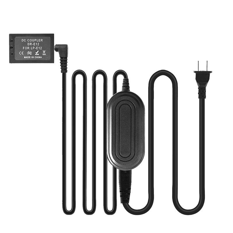 LP-E12 DUNIBatterie Pièces Accessoires Pour IL EOS M M2 M10 M50 M100 M200 Mark II Caméra DUNICoupler US Plug