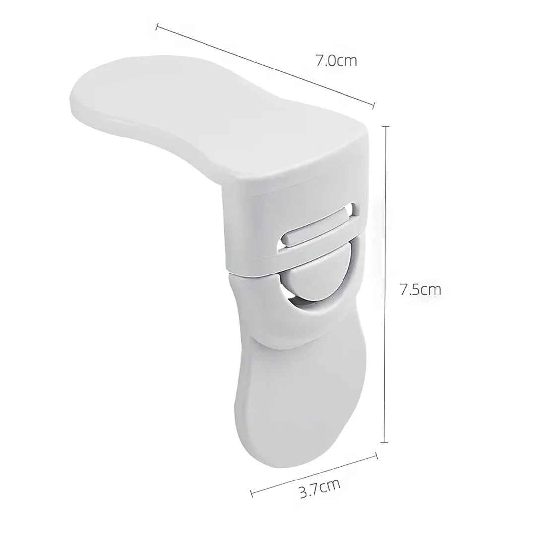 Baby Safety Lock Drawer Anti-Pinching Hand Cabinet Drawer Locks Plastic White Safety Buckle for Children Security Protection view 2
