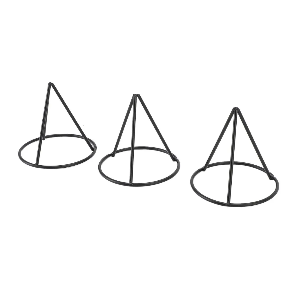

4PCS Triangular Avocado Pit Starter Rack Iron Black Avocado Pit Starter Holder Stable Convenient Avocado Tree Growing Rack