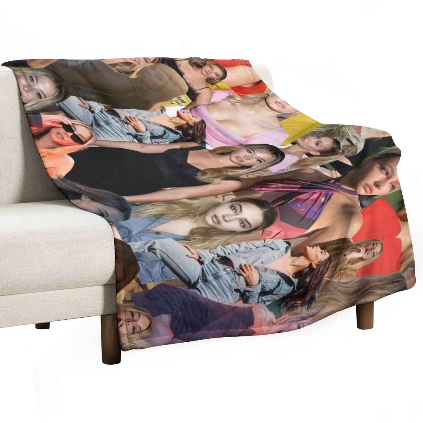 Madelyn Cline Lateral - Beautiful Actress Aesthetic Collage - 1 Throw Blanket Thermal Cute Plaid Baby halloween Kid'S Blankets