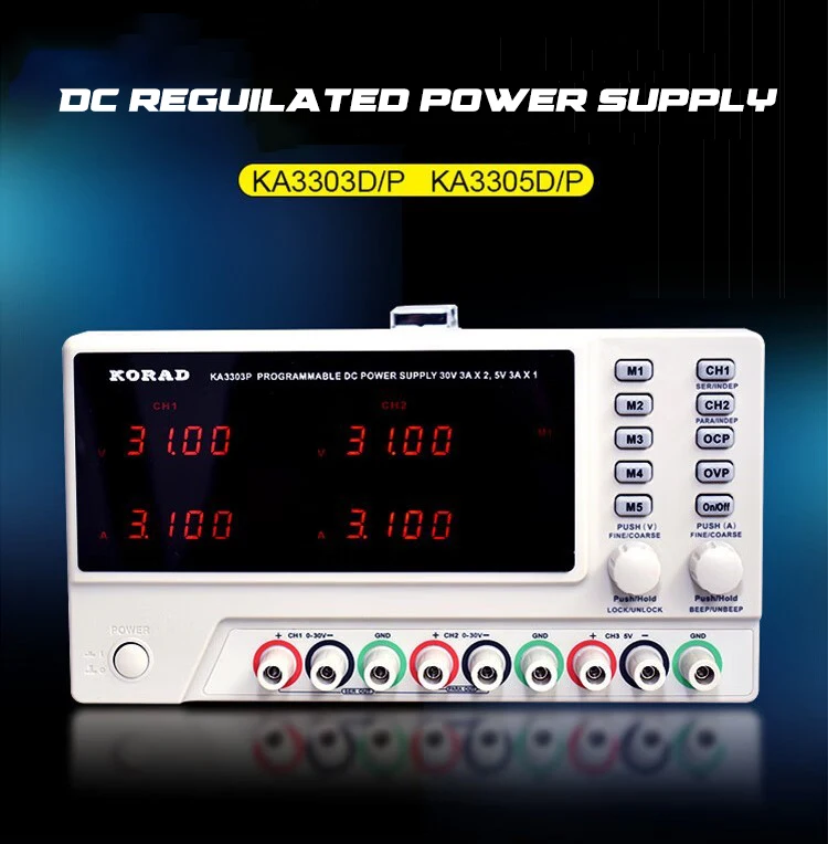 

KA3303D/KA3305D KA3303P/KA3305P Dual Linear DC Regulated Power Supply with Adjustable 30V 3A5A