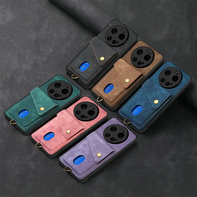 Etui z paskiem na szyję, skórzanym portfelikiem i przegródkami na karty do Xiaomi 17 Ultra 5G, etui z magnetycznym zamknięciem do Xiaomi 18 Pro Max, obudowa do Mi 17 Ultra. — zdjęcie produktu 6