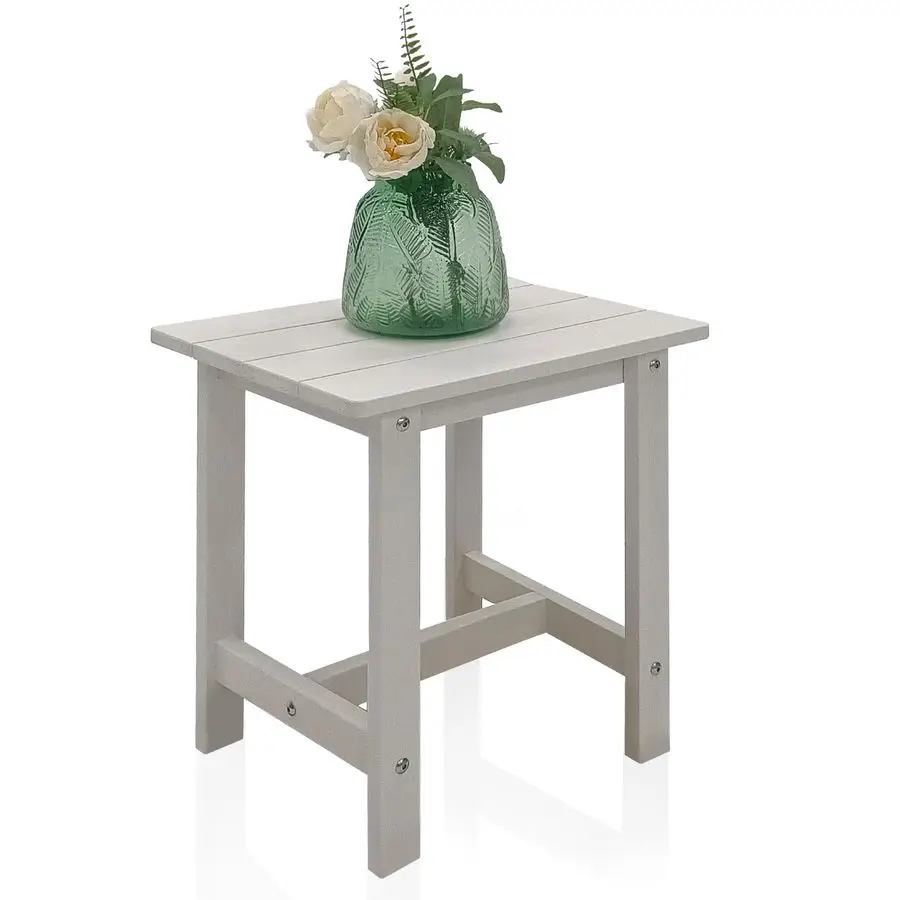 

Приставной столик для улицы, маленький столик в стиле Адирондак, пластиковый столик, прикроватный столик из HDPE для бассейна, балкона, веранды, террасы, заднего двора