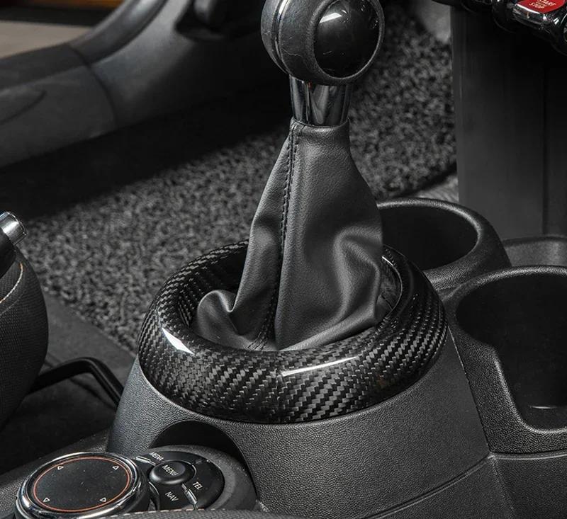 Dry Carbon fiber Shift lever position dust ring cover interior parts For F54 F55 F56 F57 F60