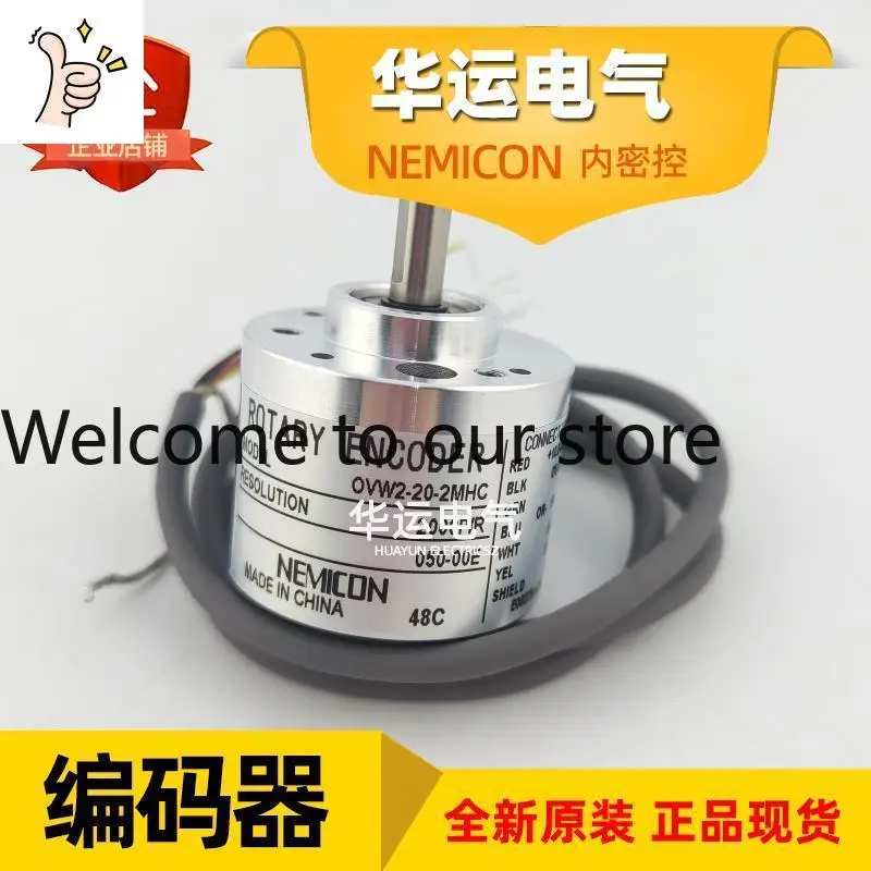 Codificador Incremental de Control Secreto Interno OVW2-20-2MHC 050-00E, Rotatorio, NEMICON, Original y Genuino