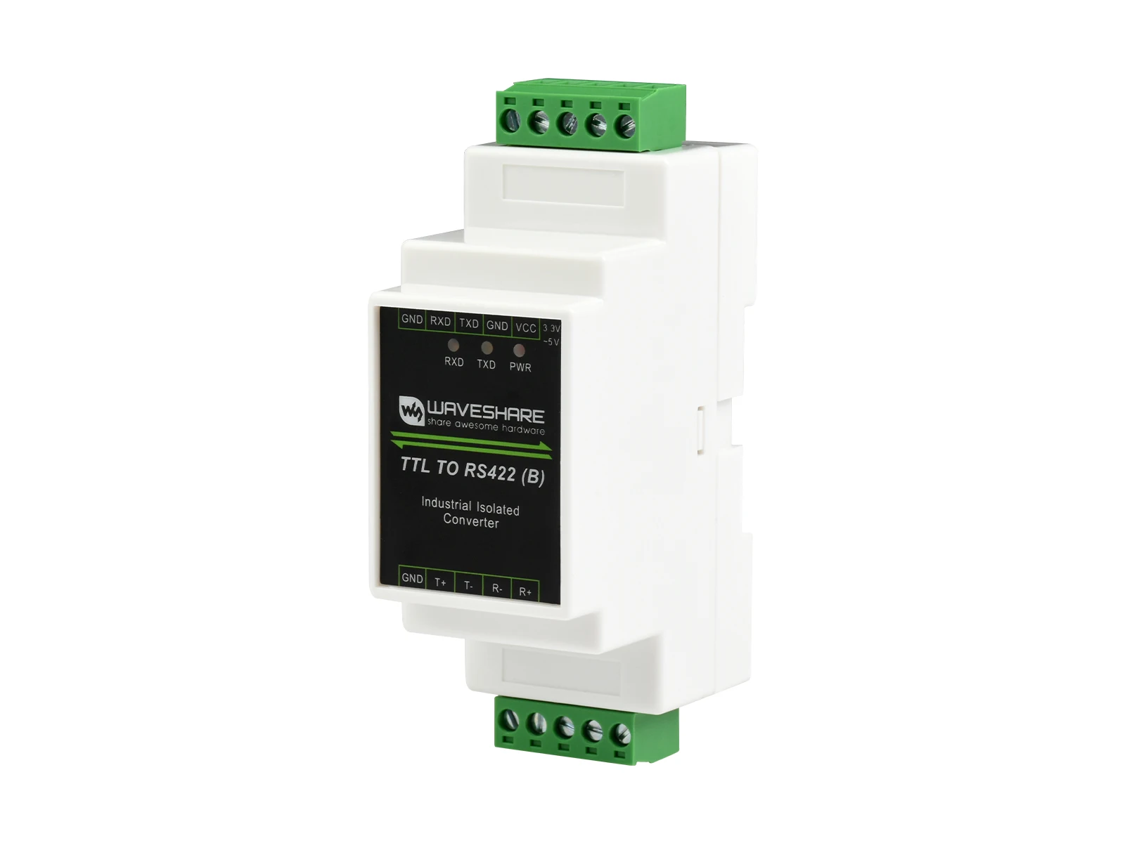 Rail-Mount TTL To RS422 Galvanic Isolated Converter,Type B,Anti-Surge, Multiple Isolation Protection