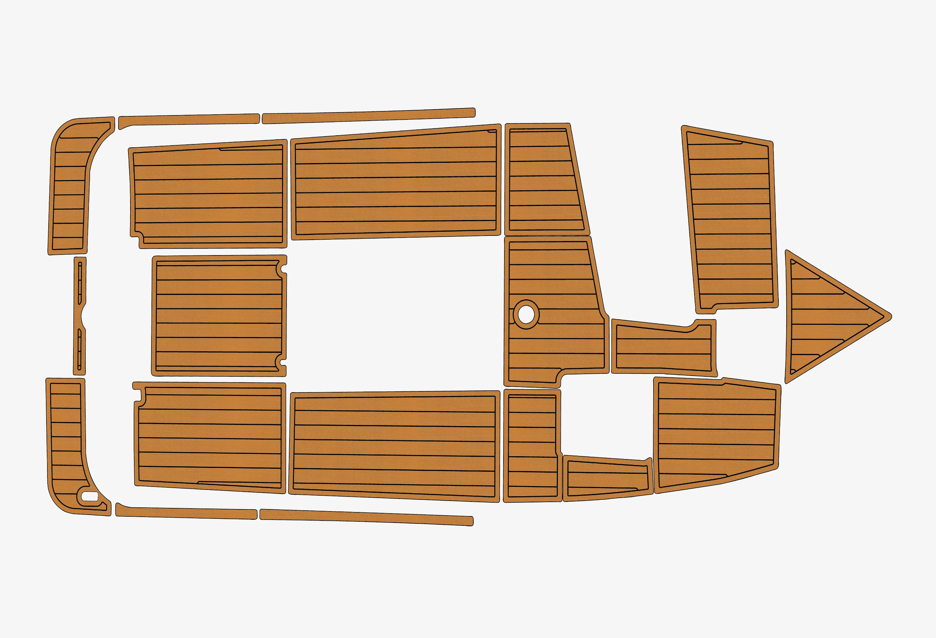 Eva foam Fuax teak seadek marine floor For 1998-2003 Malibu Response  Cockpit Swim platform 1/4