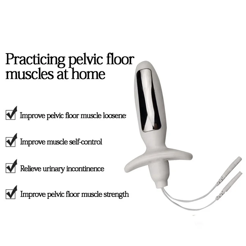 ABUU-3X Vaginal Probe Electrodes For Pelvic Floor Exerciser Incontinence Use With TENS/EMS Machines Therapy Kegel Exerciser
