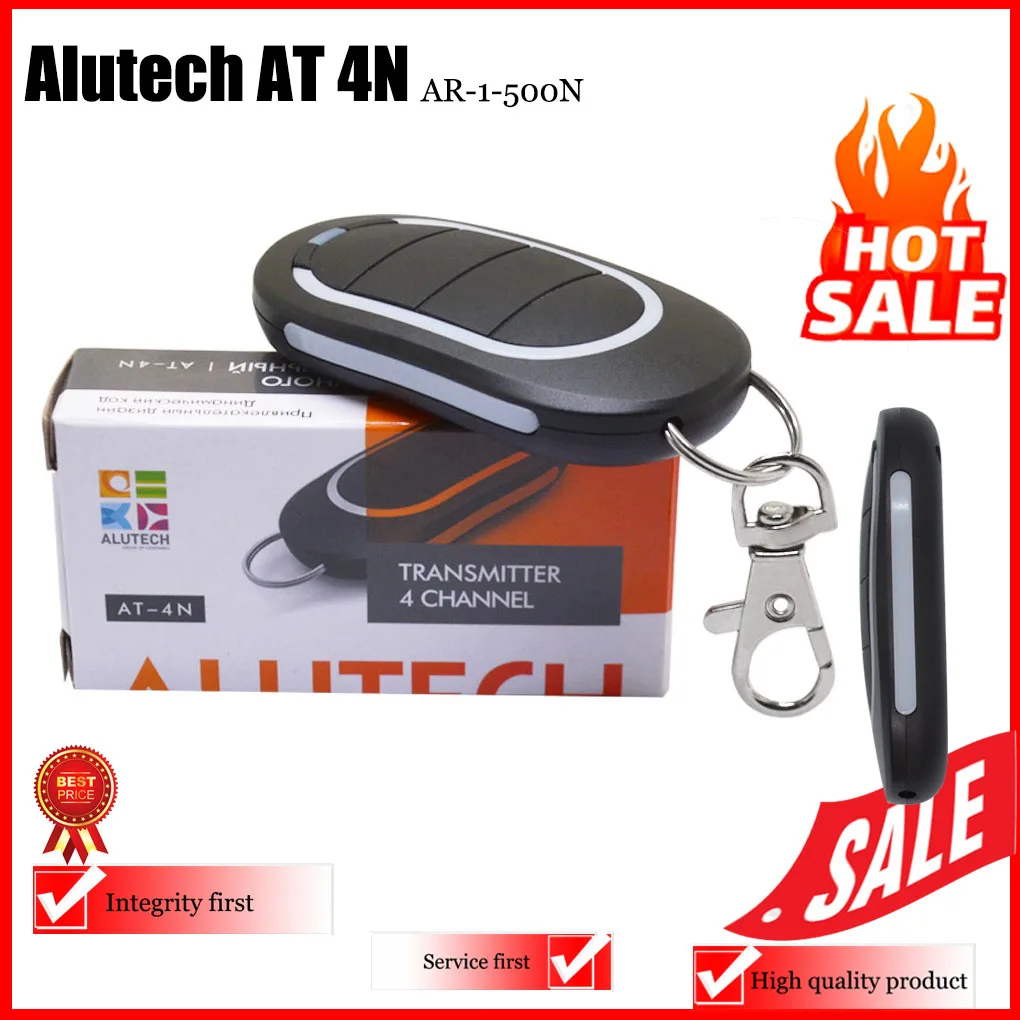 Alutech AT 4N 433.92 MHz rolling code remote garage door replication door opener