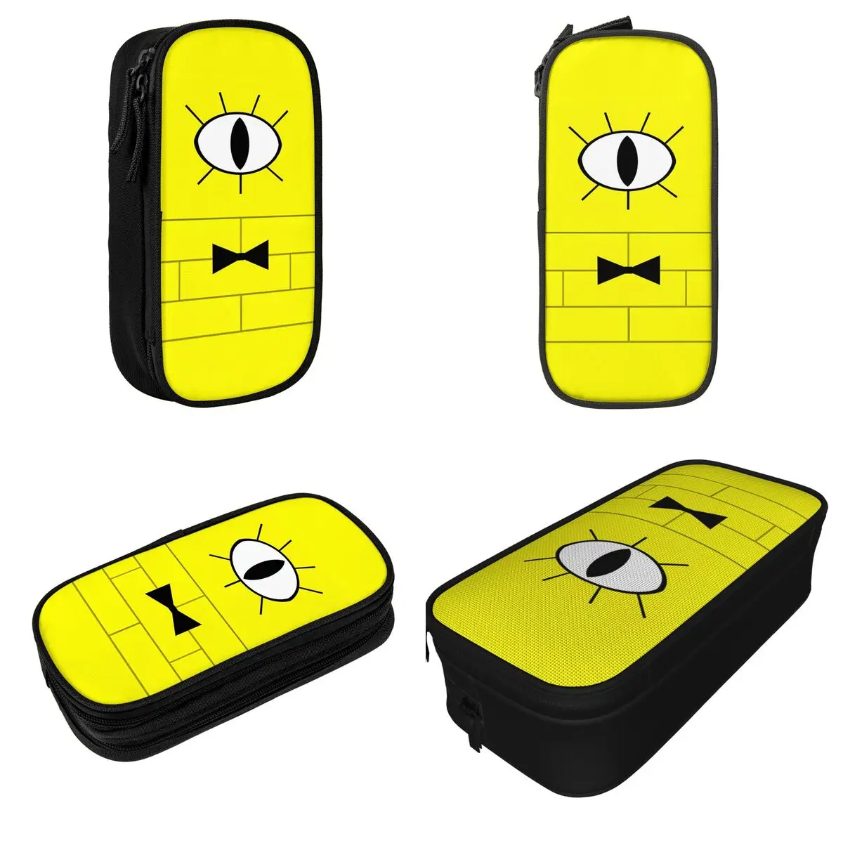 Bill Cipher Gravity Falls Inspired Pencil Case Mystery Cartoon Pen Box Bag Girls Boys Big Capacity School Supplies Pencilcases