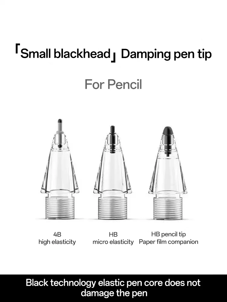 

Маленький амортизирующий наконечник ручки с черным наконечником подходит для новой бесшумного и противоскользящего наконечника ручки из закаленной бумажной пленки.