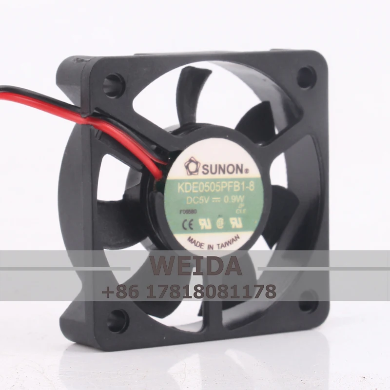 Wentylator chłodzący obudowy KDE0505PFB1-8 do SUNON DC5V 0.9W EC AC 50X50X10CM 5CM5010 2-żyłowy przemysłowy wentylator odśrodkowy bezszczotkowy
