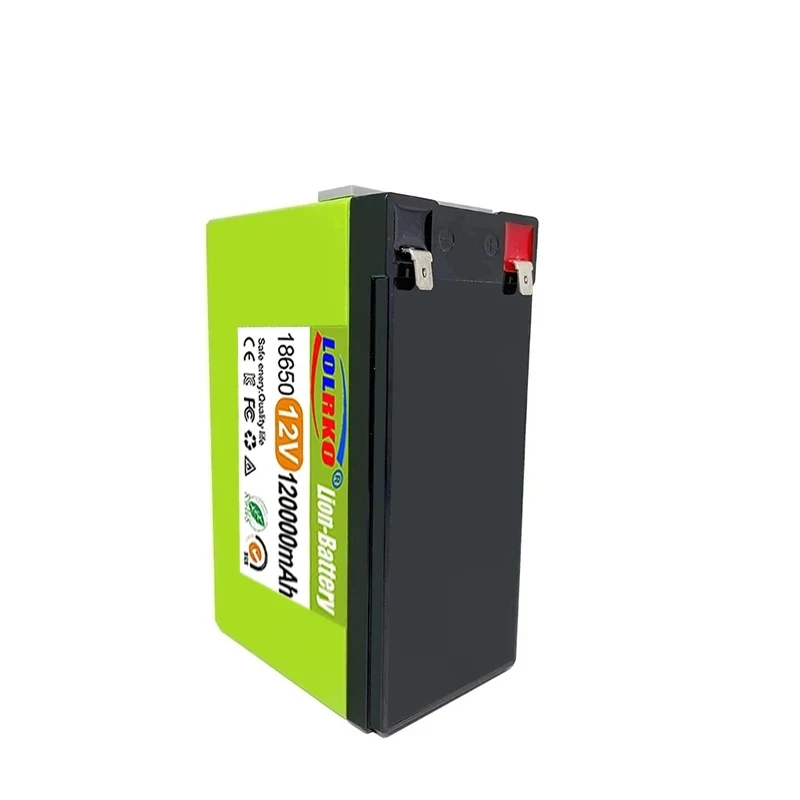 12V Battery 50Ah 18650 lithium battery pack suitable for solar energy and electric vehicle battery power display+12V3A charger