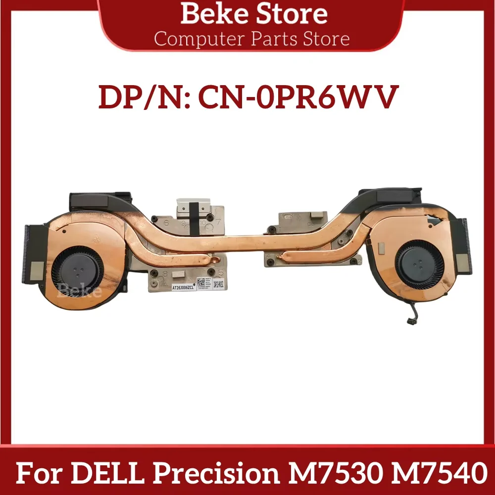 

Beke новый оригинальный для DELL Precision M7530 M7540 радиатор для ноутбука охлаждающий вентилятор радиатор 0PR6WV PR6WV AT26J006ZCL быстрая доставка