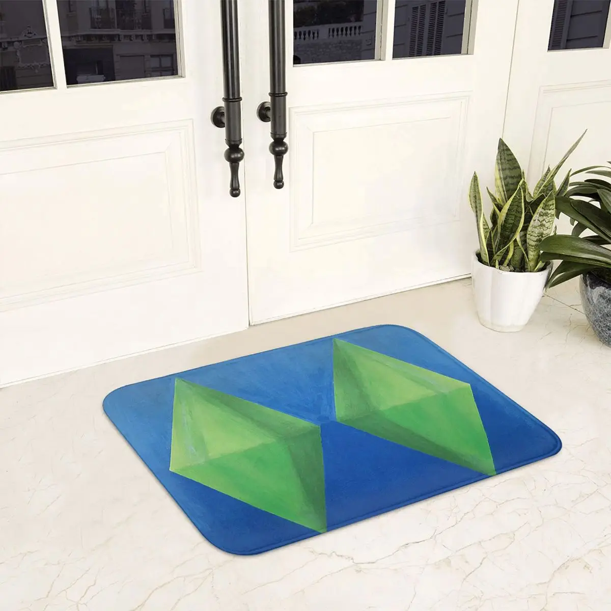 Sims 4 Plumbob عدم الانزلاق ممسحة الكلمة حصيرة مكافحة ارتداء السجاد البساط للمطبخ مدخل المنزل الحمام غرفة المعيشة مسند القدم الحصير