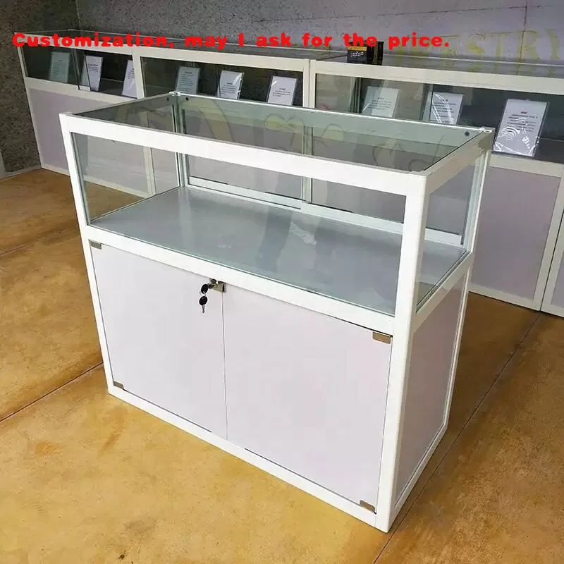 

custom.Glass Jewelry Watch Shop Counter Kiosk Cabinet Store Furniture Jewelry Modern Display showcase