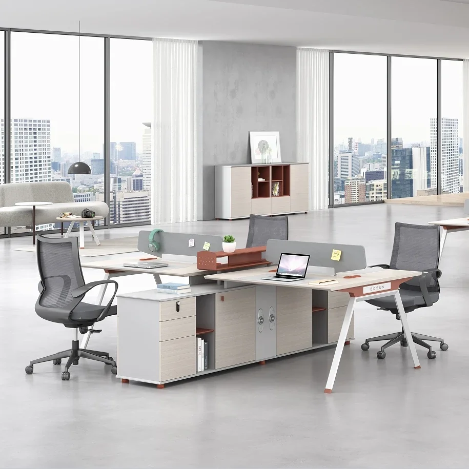 

Современная офисная мебель 2026/2022 года производства Гуандун: модульный рабочий стол-кабинка на 4 человека