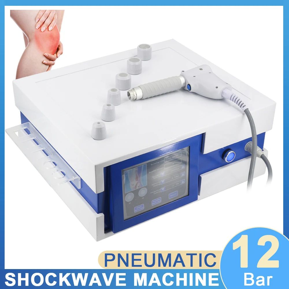 

Pneumatic Shock Wave For ED Treatment 12 Bar Pain Relief Professional Shockwave Therapy Machine Body Health Care Body Massager