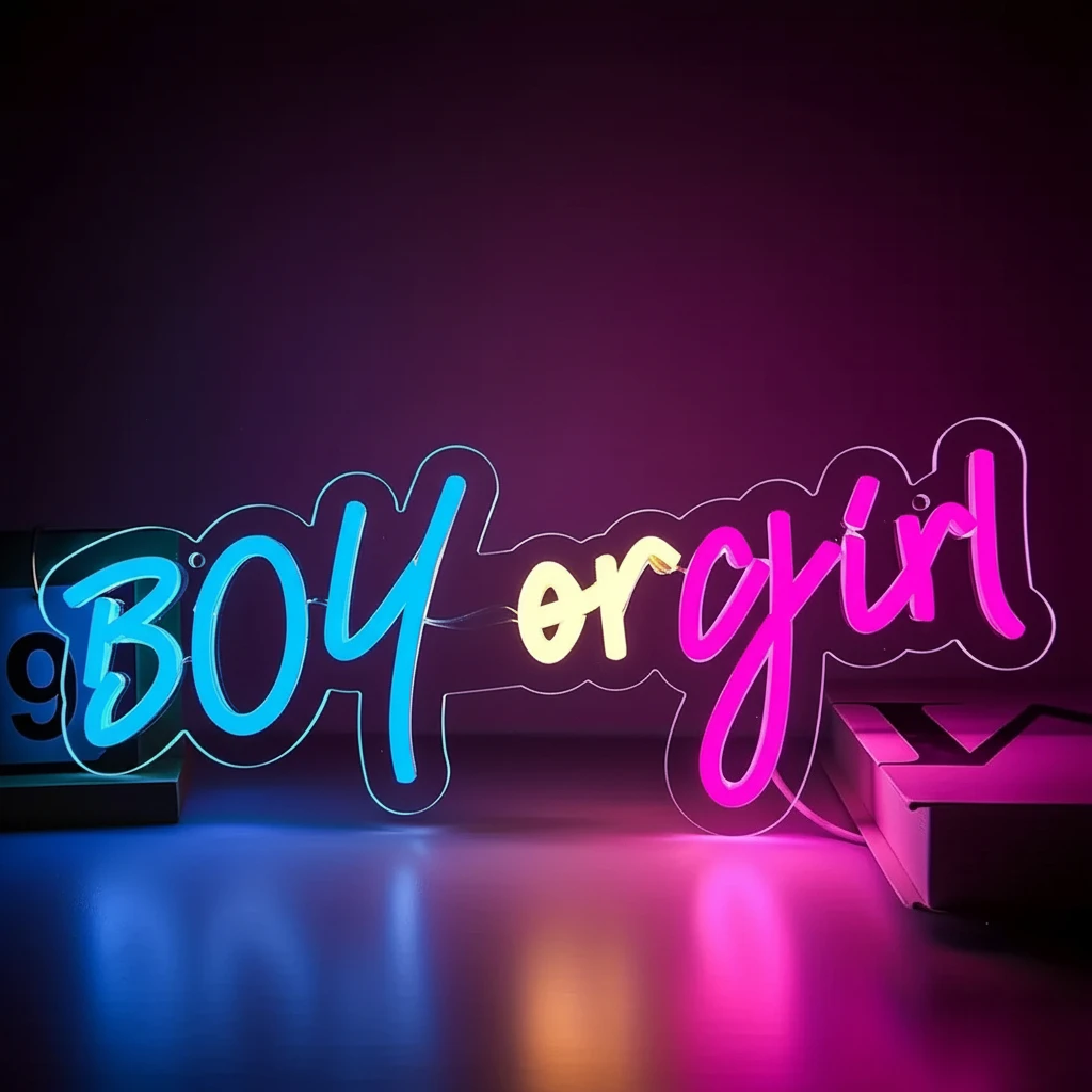 

Boy & Girl Neon Signs Wall Light - Room Atmosphere Background Lamp for Party/Holiday/Birthday, Studio Decorative Glow Light