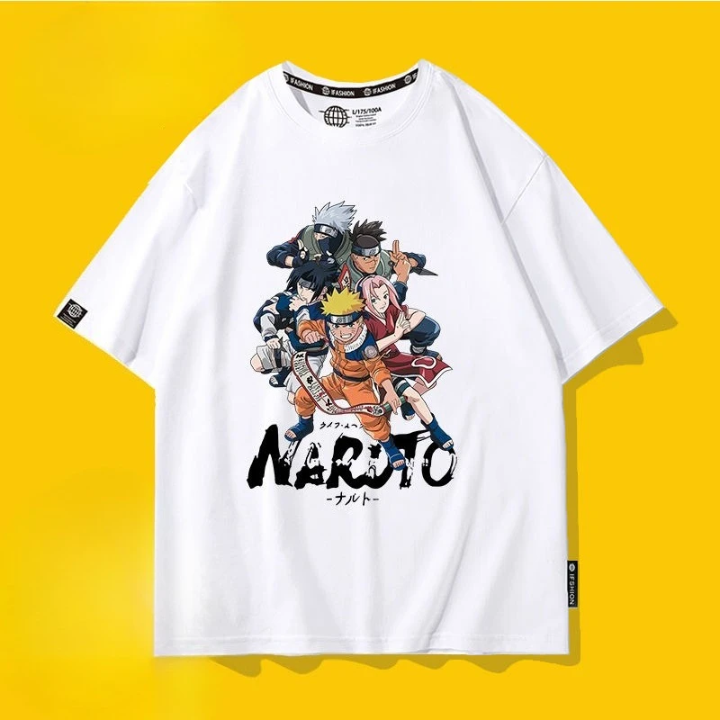 Naruto Uzumaki Naruto Uchiha Obito Cartoon Niedliches Kurzarm-T-Shirt für Teenager, Persönliches, Stilvolles Design, Bequem und Atmungsaktiv, Halbarm – Detail 6