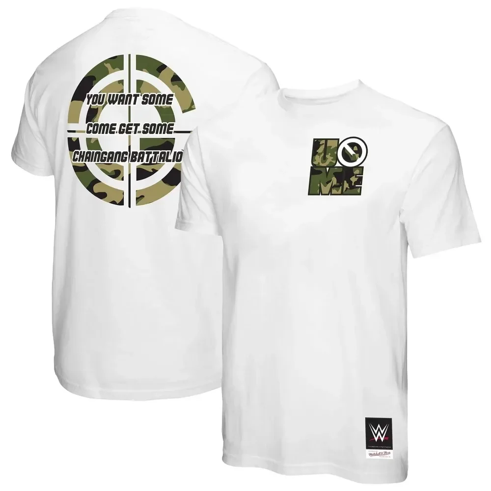 Camiseta azul marino John Cena ropa masculina del Tour de Glasgow 2025، manga corta de verano grande para deportes al aire libre