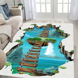 Way To Sky Printed Rug – Decorative Living Room, Absorbent Bathroom Mat, Non-slip Entrance Mat, Comfortable Cushioned Rug