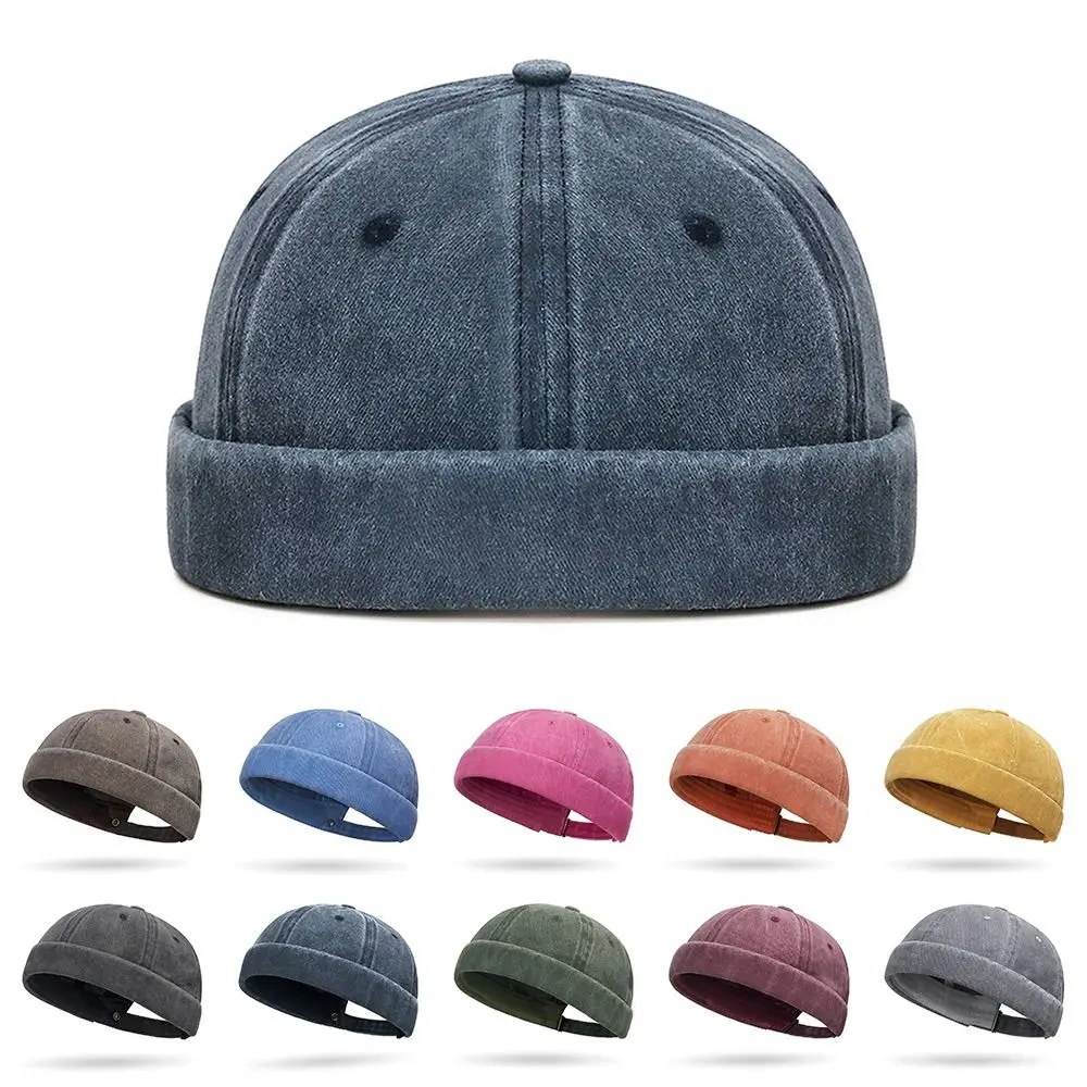 Fashion Hip Hop Beanie Street Hat Men Skullcap Women Spring Brimless Baggy Melon Cap Cuff Docker Fisherman Beanies Hats