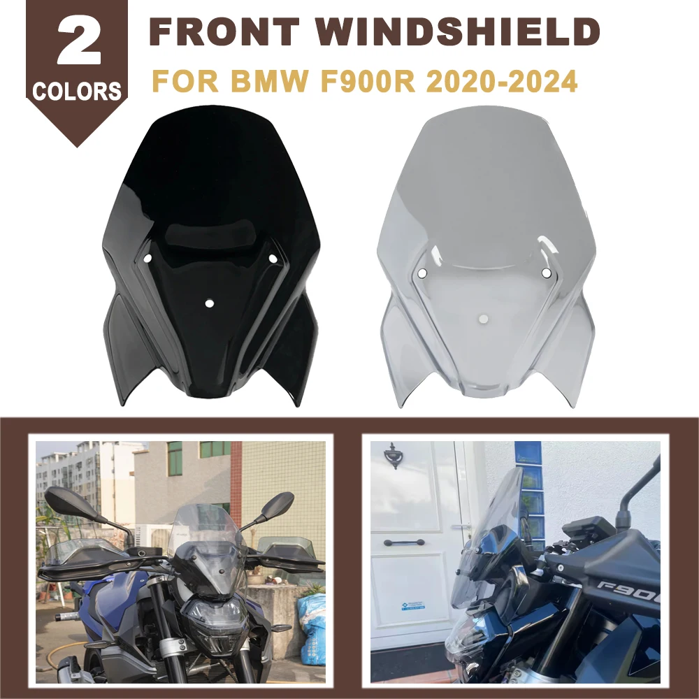 Motorcycle Sport Windshield Windscreen Fairing Wind Shield Deflectors Visor Protector For BMW F900R F 900R F900 R 2020-2024