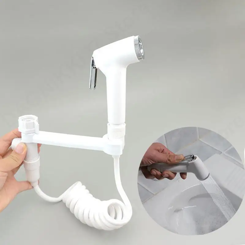 muslim Toilet tank holder Bidet Spray shower head Bathroom faucet bath ABS Sprayer shower head self Cleaner water set hose V27